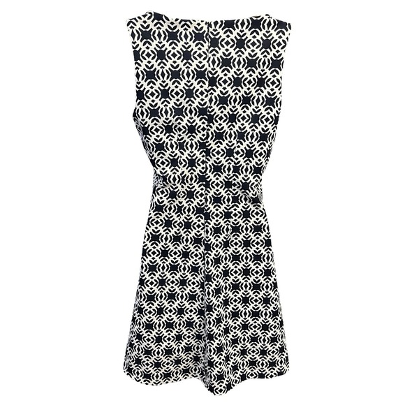 The Limited Dress 2 Dark Blue White Sleeveless Stretch‎ Square Neck Modern Chic - Picture 6 of 12